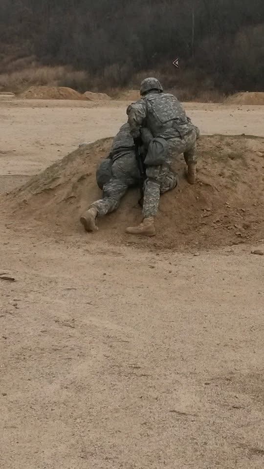 Chris Evans during U.S. Army service