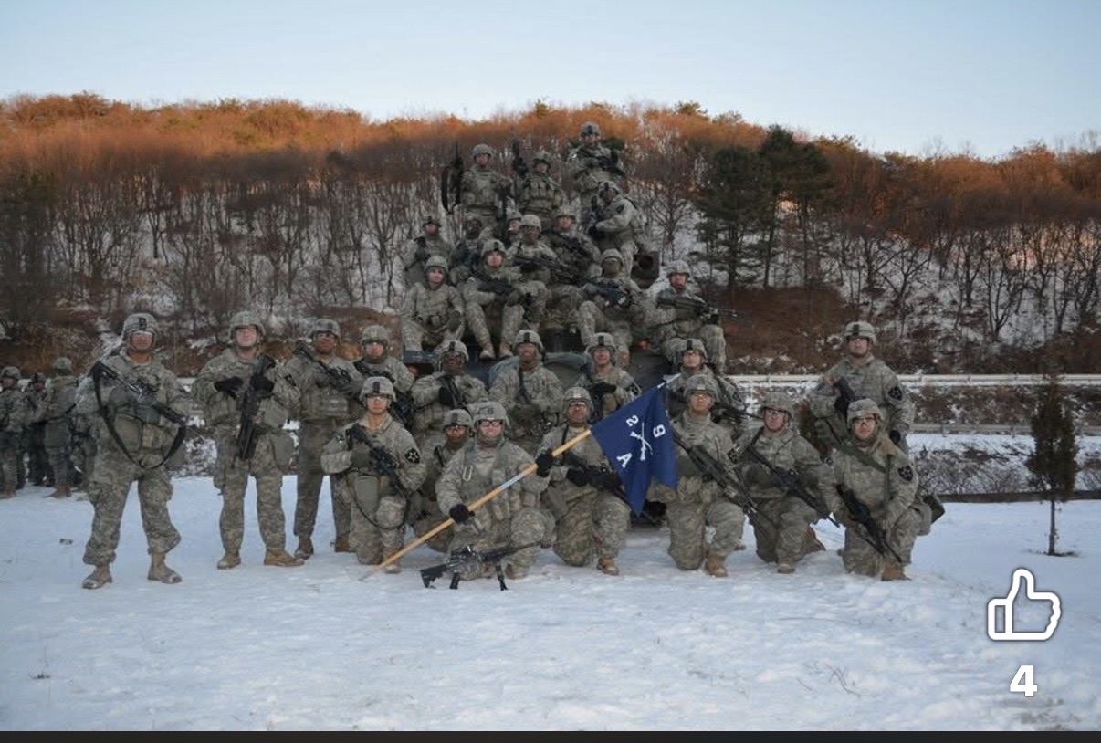 Chris Evans during U.S. Army service